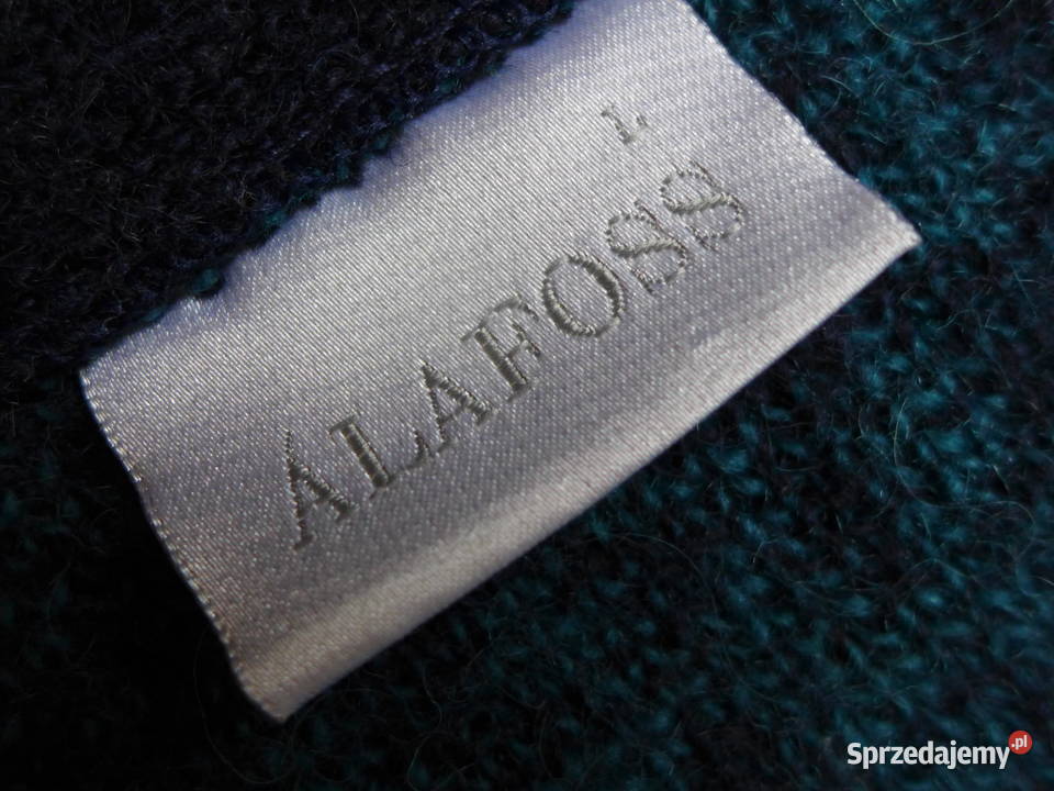 ISLANDZKI hipsterski wełniany sweter WEŁNA