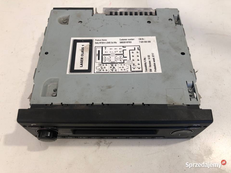 RADIO IVECO DAILY VI 7620000098 ODTWARZACZ osobowe podkarpackie