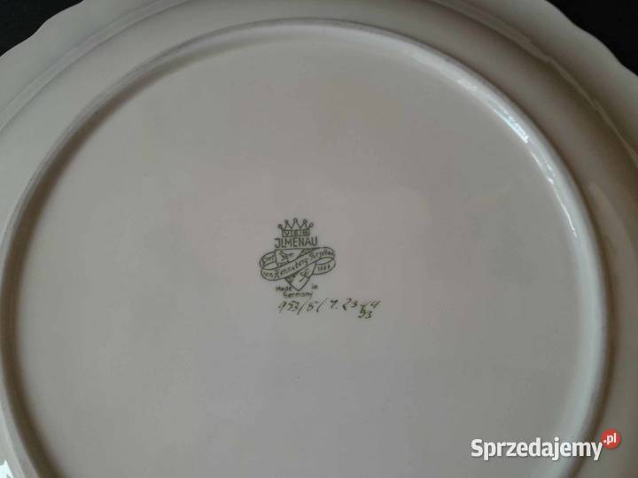 Porcelanowy talerz Ilmenau Ząbkowice Śląskie