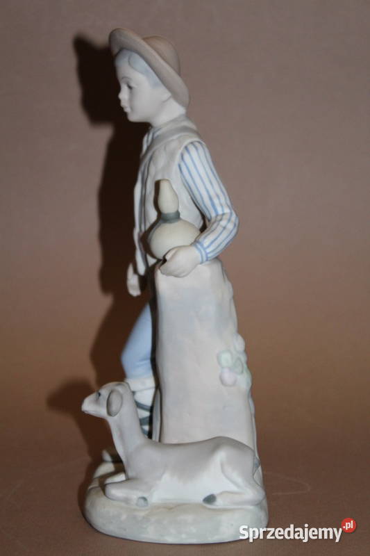 Figurka chłopiec z owcą 908 FiaF Porcelana i szkło Szczecin