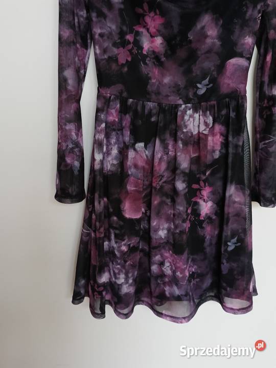 Mohito Kwiatowa sukienka z długim rękawem XXS Gdynia