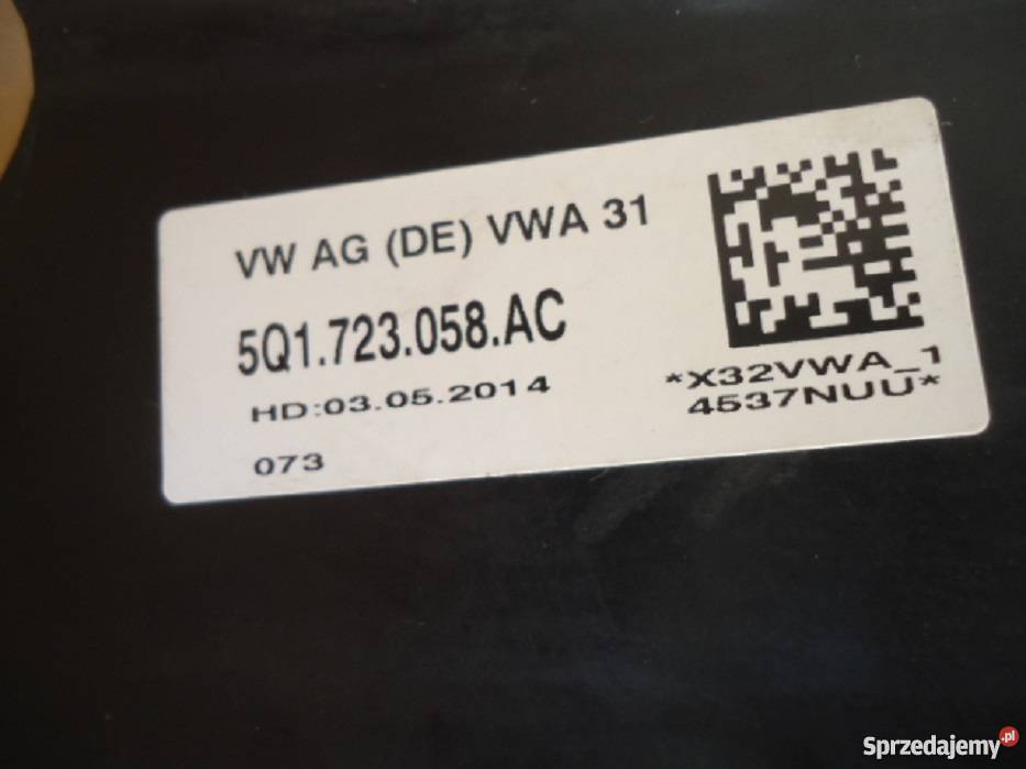 PEDAŁ HAMULCA VWAUDI NOWY ORYGINALNY 5Q1723058AC Jaworzno sprzedam