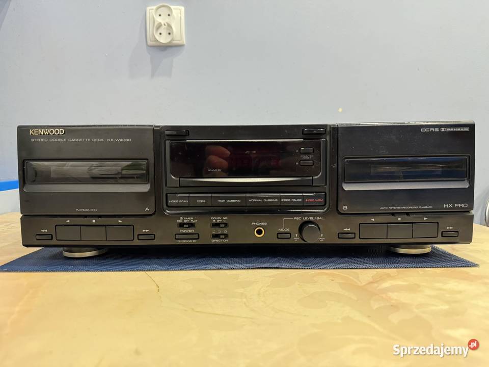 Kenwood Stereo Double Cassette Deck KX-W4060 HX-PRO