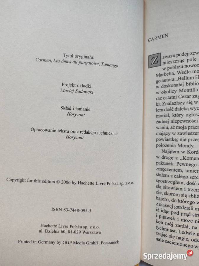 Carmen Prosper Merimee kolekcja Kultura i Rozrywka Kielce