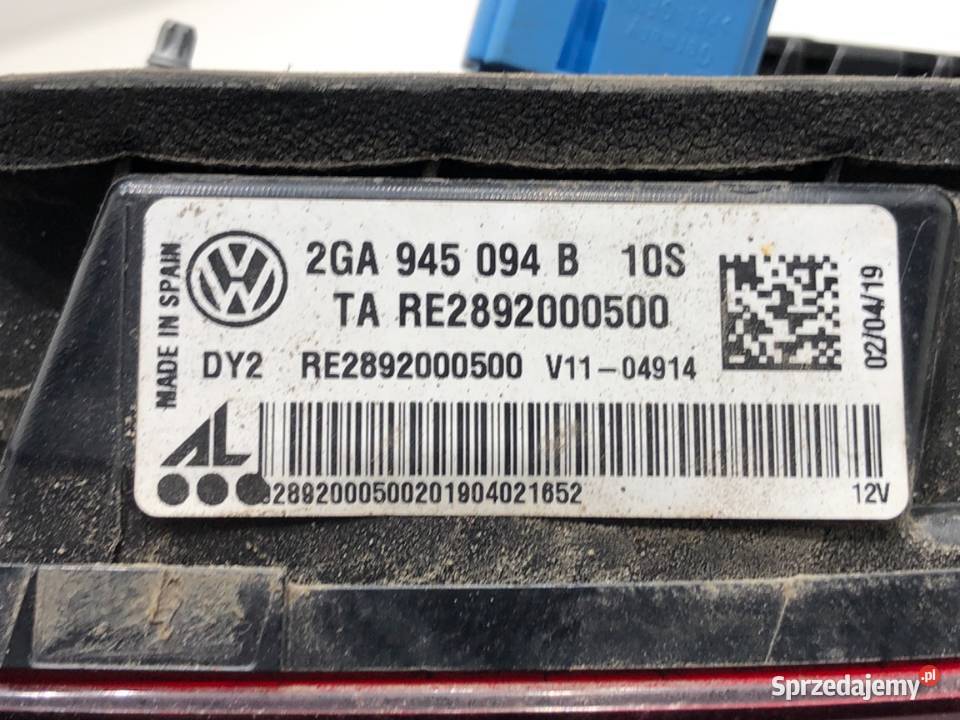 LAMPA PRAWY TYŁ WEWNĘTRZNA VW TROC 2GA945094B podkarpackie