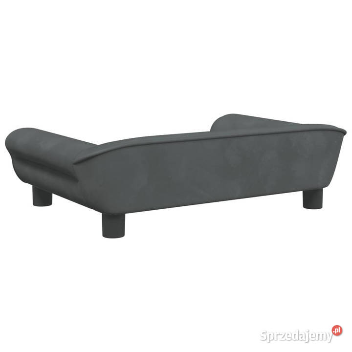 Sofa dzieci ciemnoszara 70x45x26 aksamit Warszawa