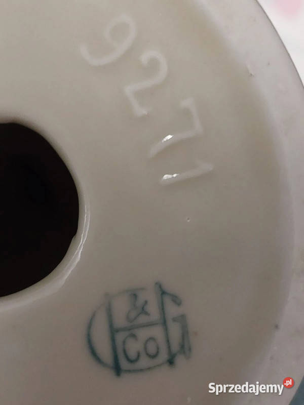 Świecznik porcelanowy GH Co Grfenthal lubuskie Skwierzyna