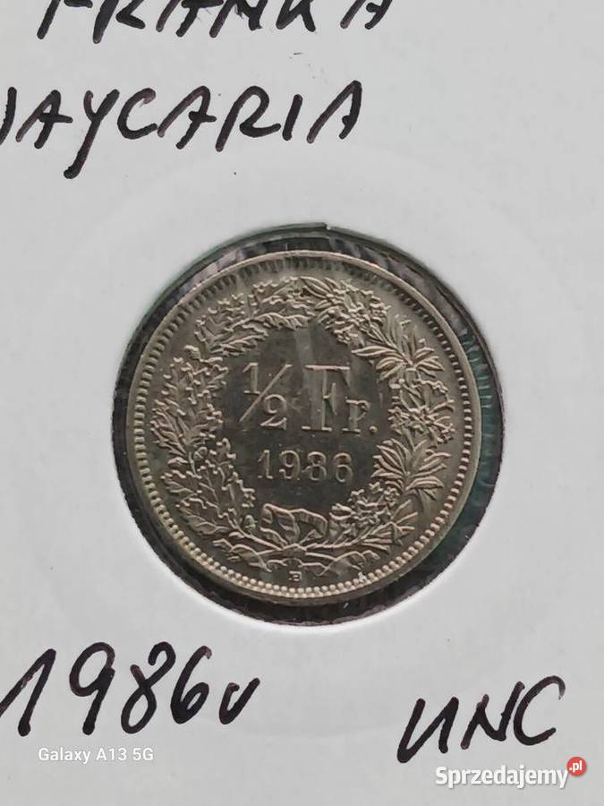 12 Franka Szwajcaria 1986 UNC wielkopolskie