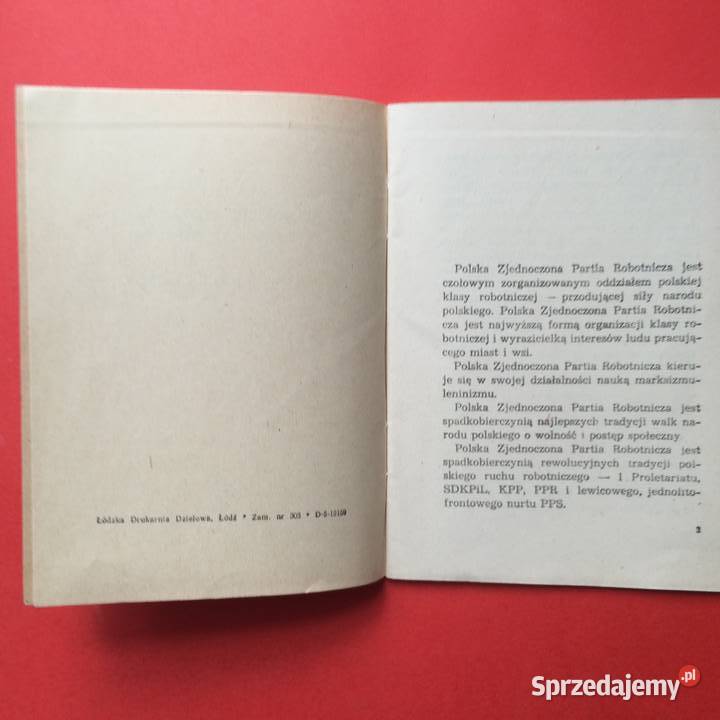 1950 Statut PZPR Szczecin