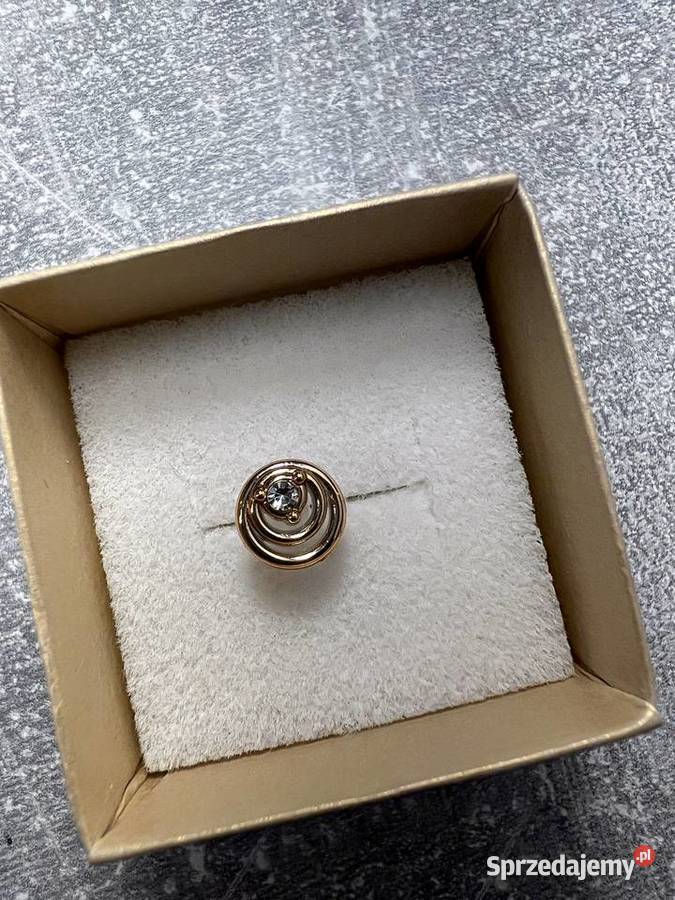 Kolczyk złoty srebrny z diamentem Jasło