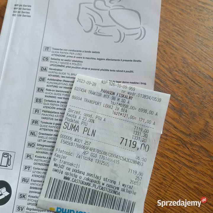 Sprzedam Traktor Mountfield MTF 98M SD ST 350 z