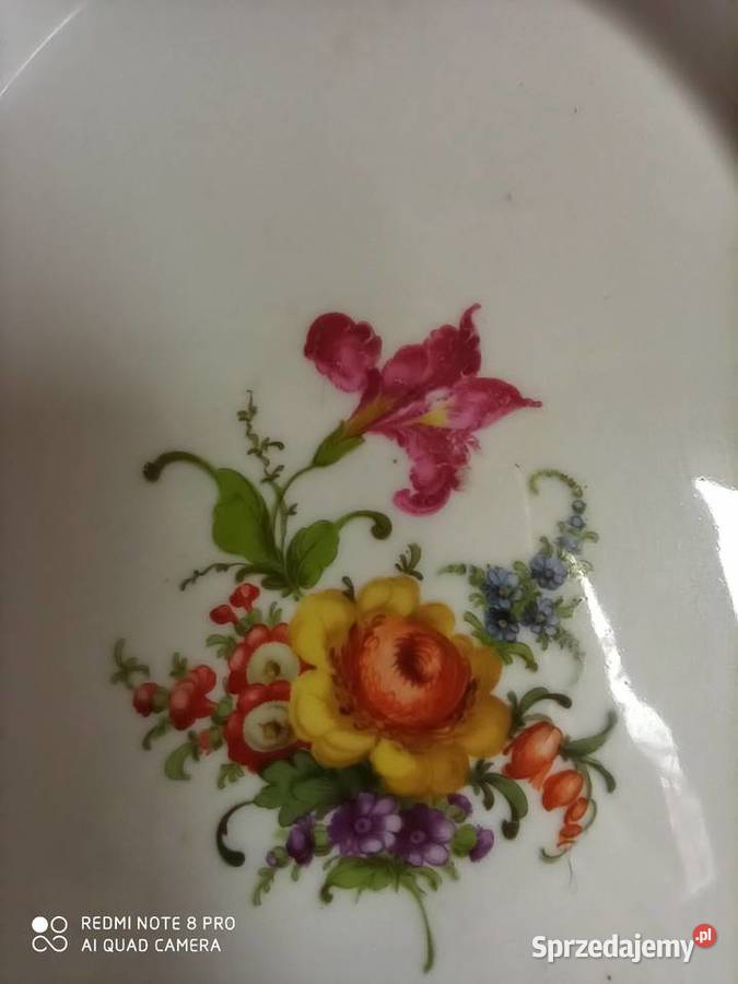 Porcelanową tacka z uchwytami HK Copenhagen Gdańsk