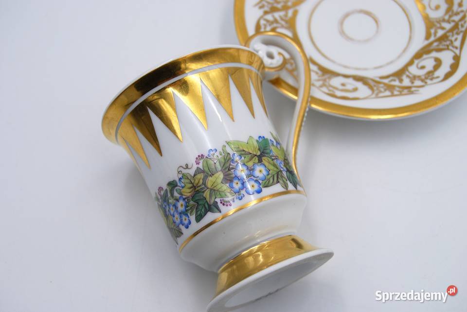Porcelana KPM zestaw duo filiżanka ze spodkiem I Poznań sprzedam