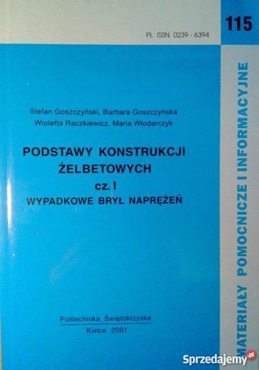 Podstawy konstrukcji żelbetowych cz1 Warszawa