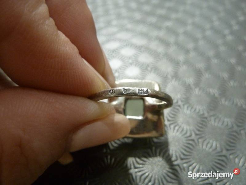 srebrny pierścionek Hałatek Radom