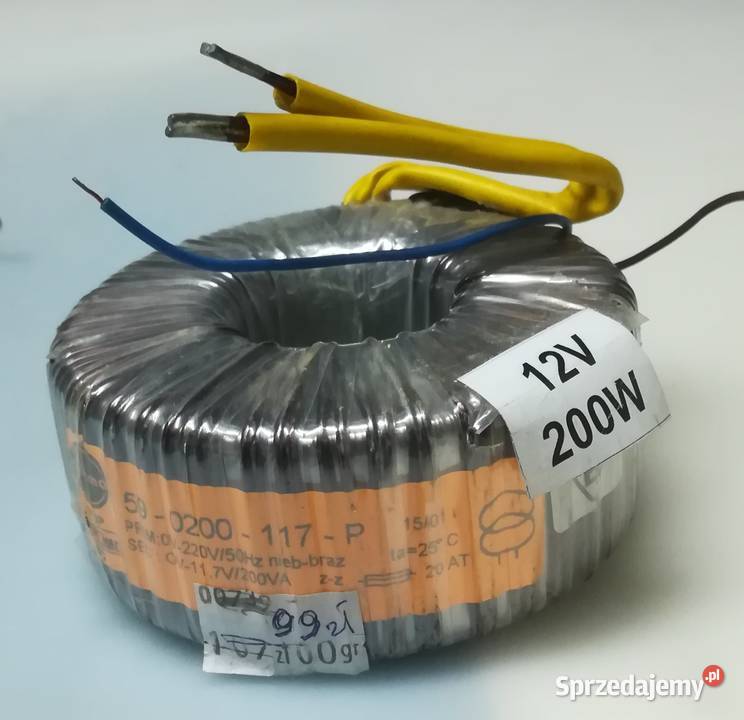Transformator toroidalny 12V 200VA firmy TALEMA Dom i Ogród