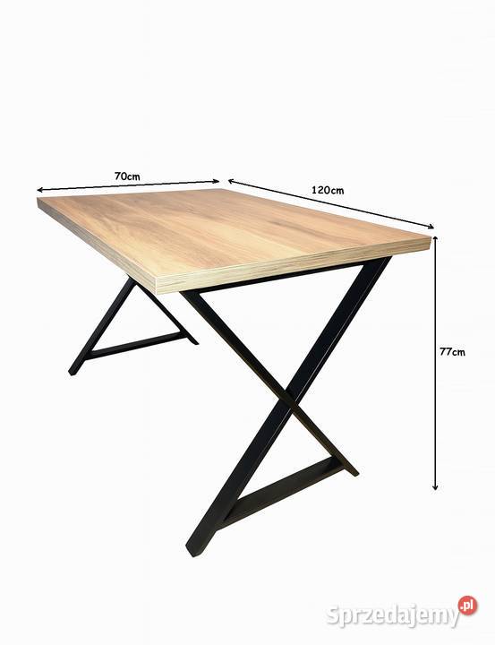 Stół Kuchenny 4 Taborety Ręcznie wykonany zestaw 77cm Tychy sprzedam