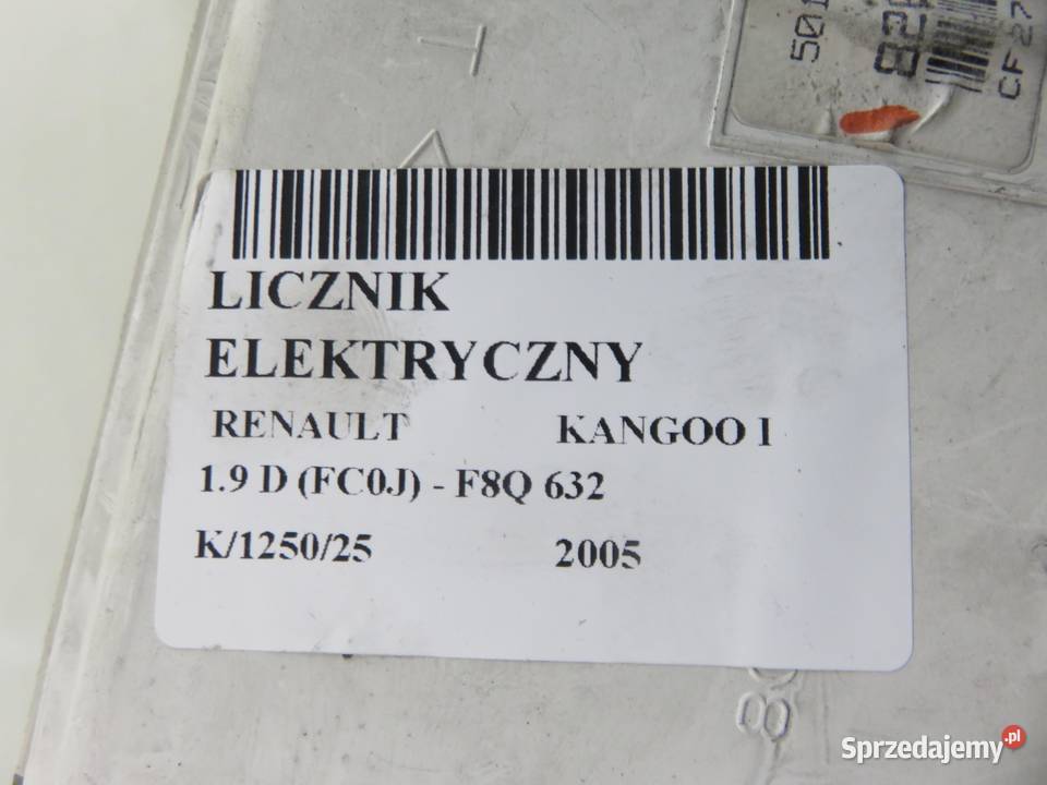 LICZNIK RENAULT KANGOO I 19 D 8200133491R