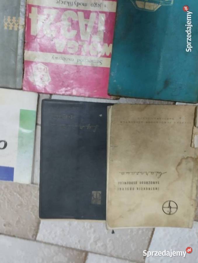 Instrukcje samochodowe z czasów PRLu Pozostałe świętokrzyskie Ostrowiec Świętokrzyski