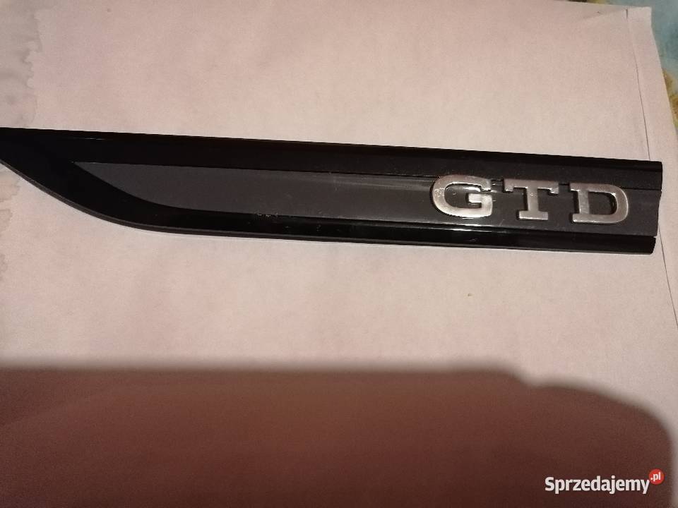 GOLF VIII GTD EMBLEMAT LISTWA BŁOTNIKA LEWEGO