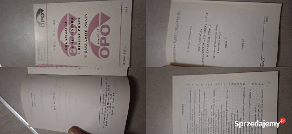 BHP w zakładzie pracy 1993 rzadkie wydanie OPO sprzedam