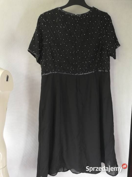 sukienka cocktailowa 4648 czarny Odzież damska lubelskie