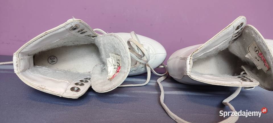 Łyżwy figurowe rozmiar 34 wkładka 225 lekko Jasień sprzedam