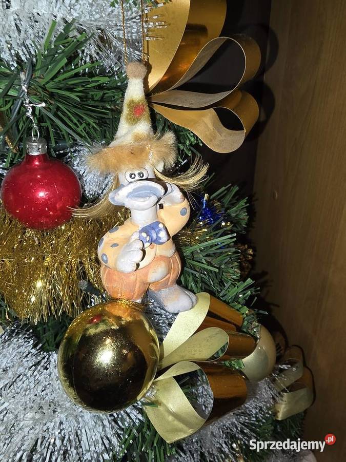 Figurka kaczor z bombką ozdoba na choinkę Figurki i rzeźby Sosnowiec