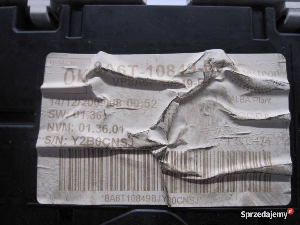 FORD FIESTA MK7 VII licznik zegary 8A6T10849BJ Liczniki i zegary