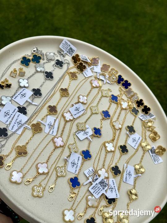 Kolczyki naszyjnik bransoletka łańcuszek VC Warszawa