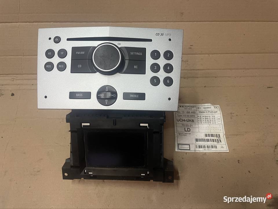 13188462 radio fabryczne wyświetlacz opel astra