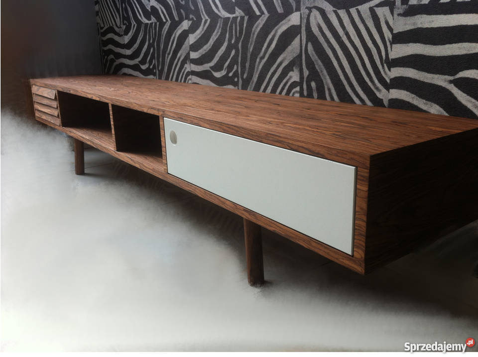 Szafka RTV palisander santos fornir drewno nózki Szafy, regały, półki wielkopolskie Poznań
