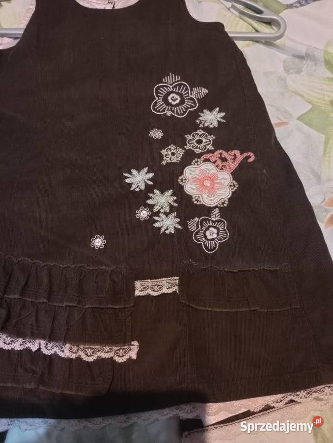 Sukienka swiateczna sesja zdjęciowa sztruks 2 lata+ Wrocław sprzedam