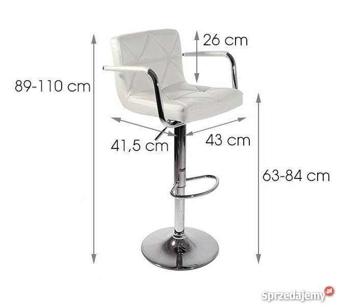 Hoker Homekraft MALVY biały 2 krzesło Stoły, krzesła, biurka wielkopolskie Wolsztyn