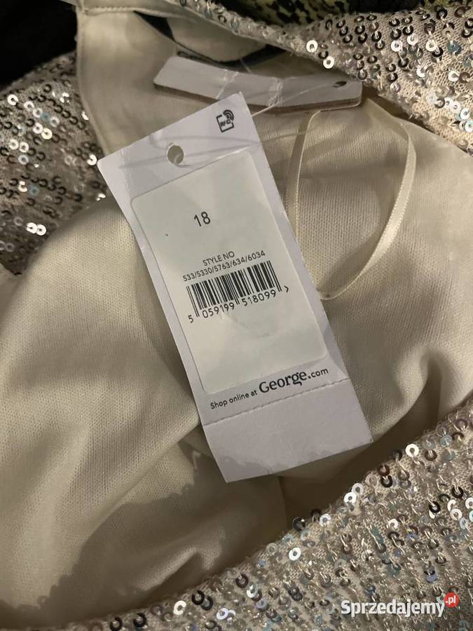 George sukienka imprezowa Cekinowa mieniąca się Choszczno