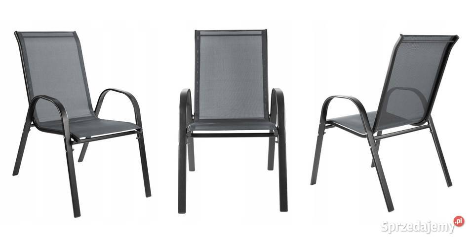 Zestaw 2 krzeseł nowoczesne metalowe krzesło Krzesła ogrodowe wielkopolskie Poznań
