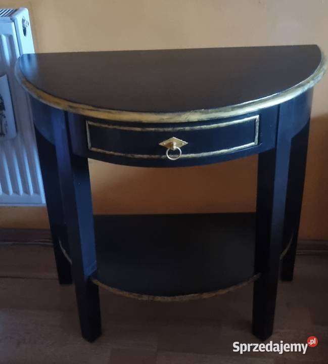 Konsola stolik czarno zlote Kamieniec Ząbkowicki