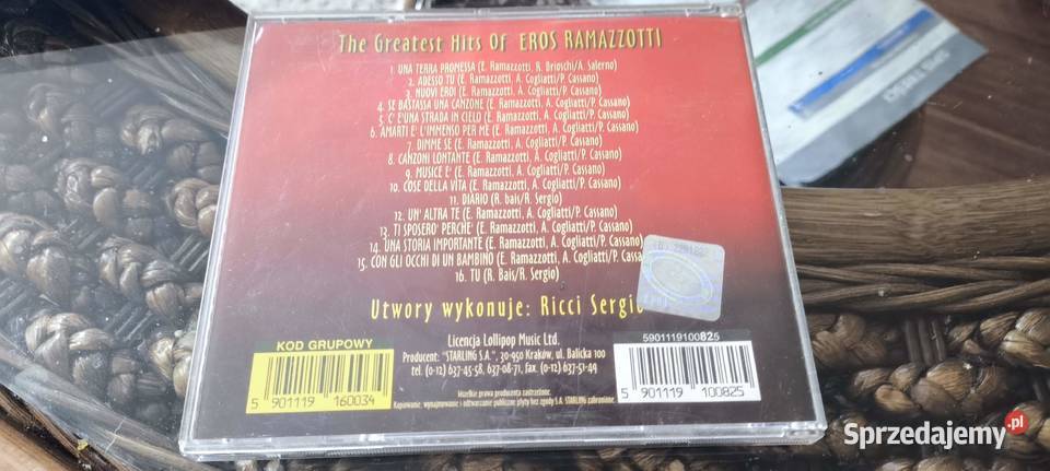 Eros Ramazzotti cd collection the greatest hits Gliwice sprzedam