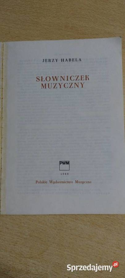 Słownik muzyczny ISBN 8322403364