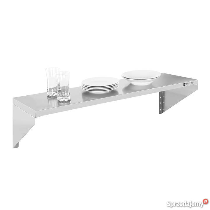 Półka 30x90 ze stali nierdzewnej wsporniki