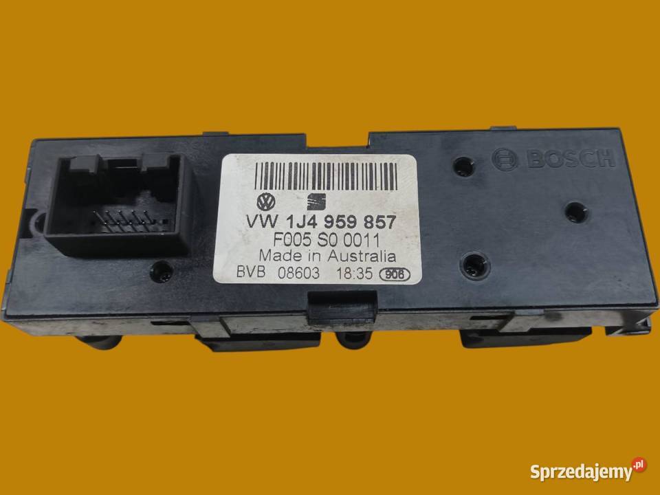 PRZEŁĄCZNIK SZYB LEWY PRZÓD 1J4959857 VW osobowe