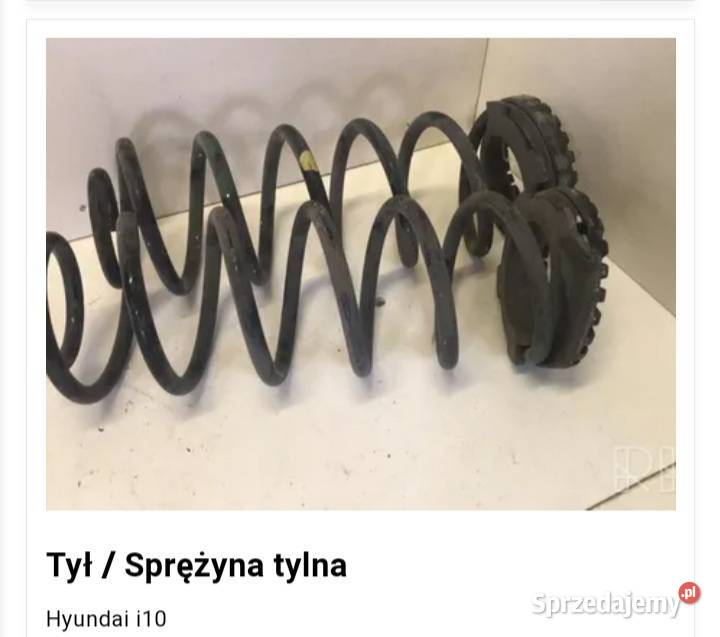 SprężynSprężyny zawieszenia tył hundyai i10 Zawieszenie i układ kierowniczy Ostrów Wielkopolski sprzedam
