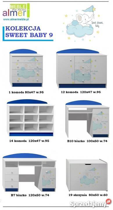 SWEET BABY 9 B10 biurko dziecięce 100x50 w74 Wrocław sprzedam