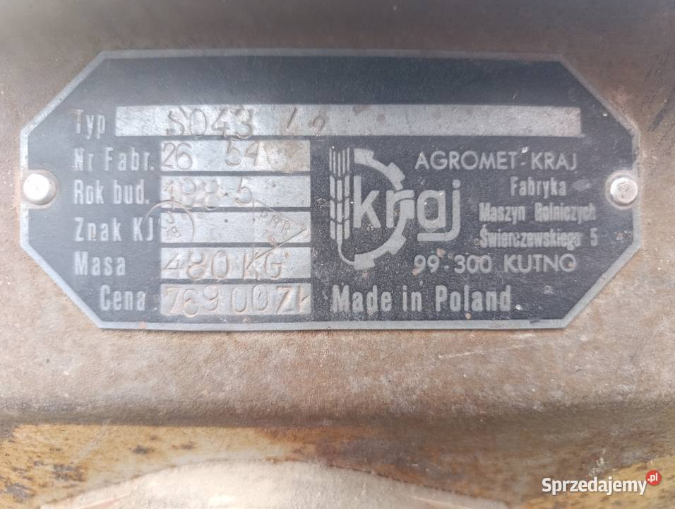 Siewnik Poznaniak 25m nieuszkodzony Kutno sprzedam