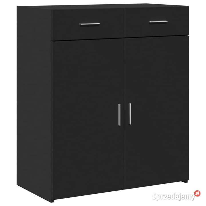 Szafka czarna 80x425x93 materiał drewnopochodny