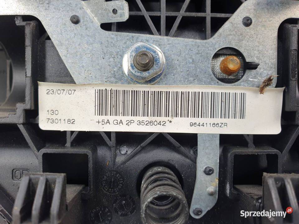 PODUSZKA AIRBAG PEUGEOT 206 96441166ZR Pozostałe Lipno