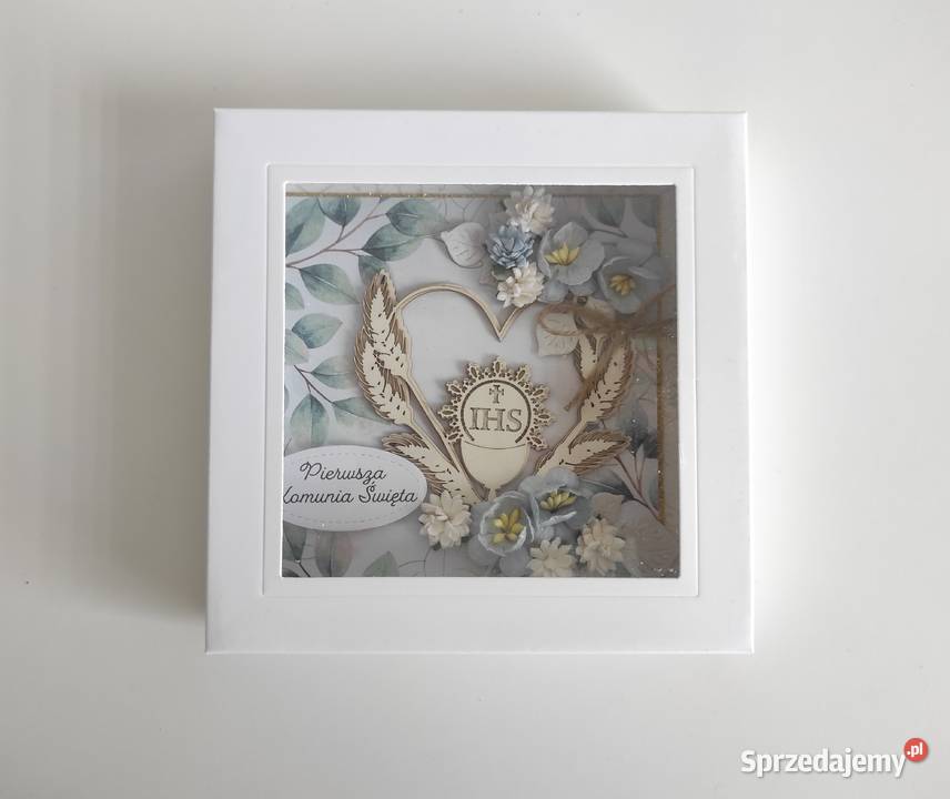 Kartka ręcznie robiona na Komunię Świętą w Łódź