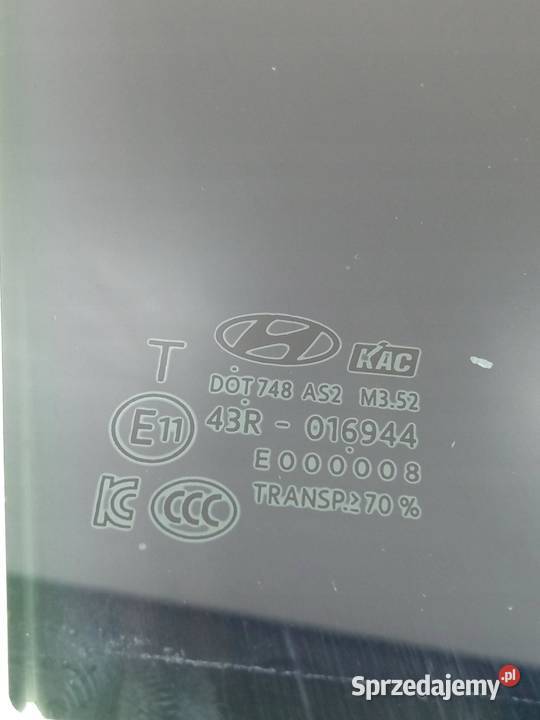 SZYBA DRZWI 43R016944 Hyundai Veloster II Rok produkcji 2022 świętokrzyskie