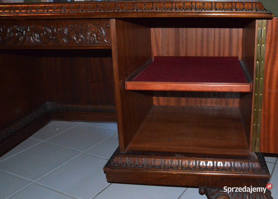 Biurko gabinetowe neorenesansowe z 1925 roku Meble Meble Wrocław