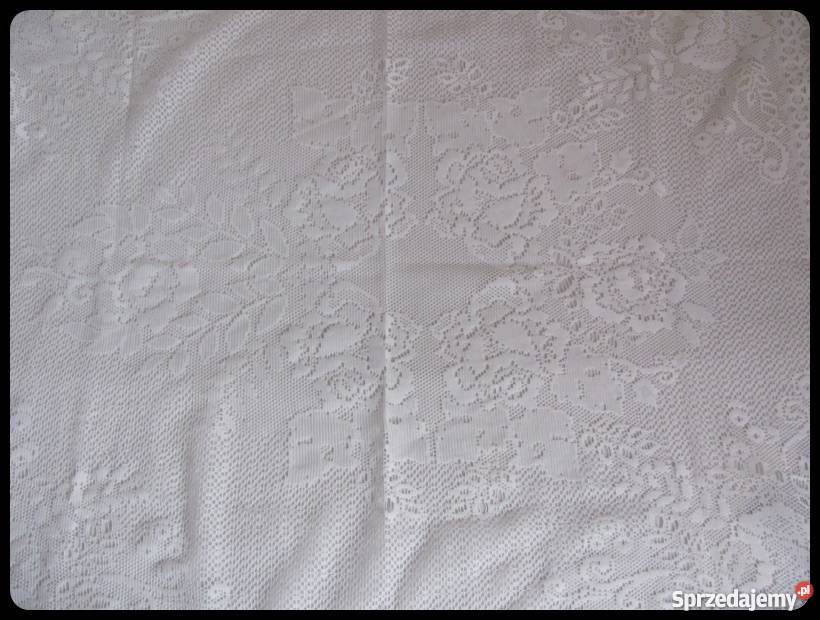 Biały obrus 109 x 90 mazowieckie Płock